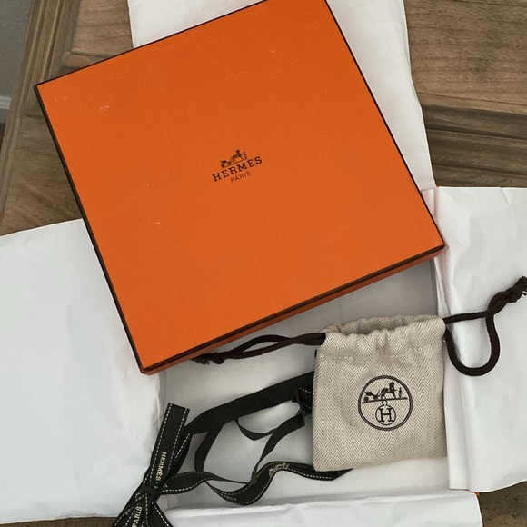 Hermes reversible H Palladium belt with box, dust bag and ribbon. - Picture 10 of 10